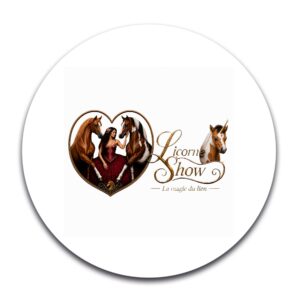 STICKER ROND - Licorne Show - STI001