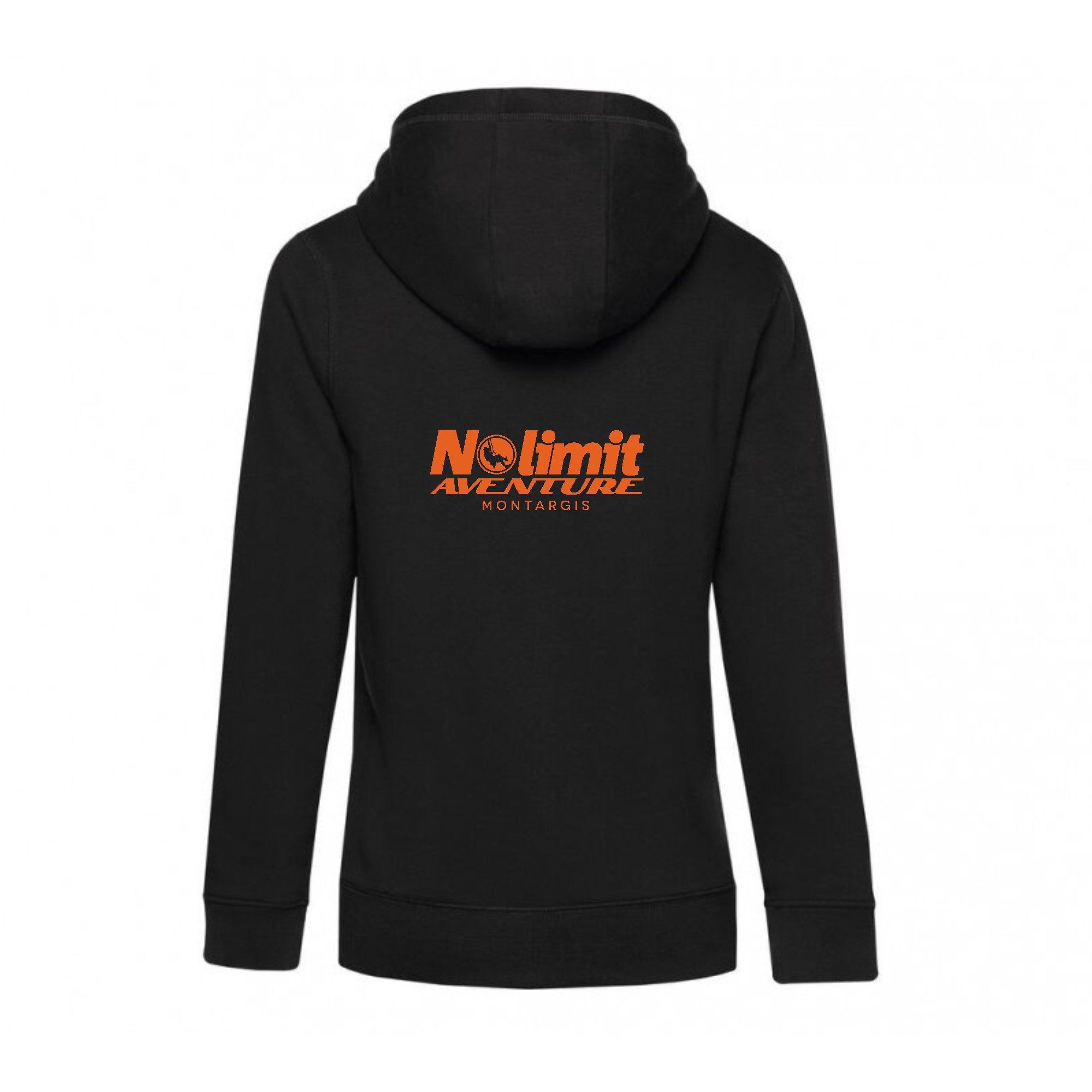 SWEAT ZIPPÉ (femme) - Nolimit aventure montargis - Noir - BCW03Q – Image 3