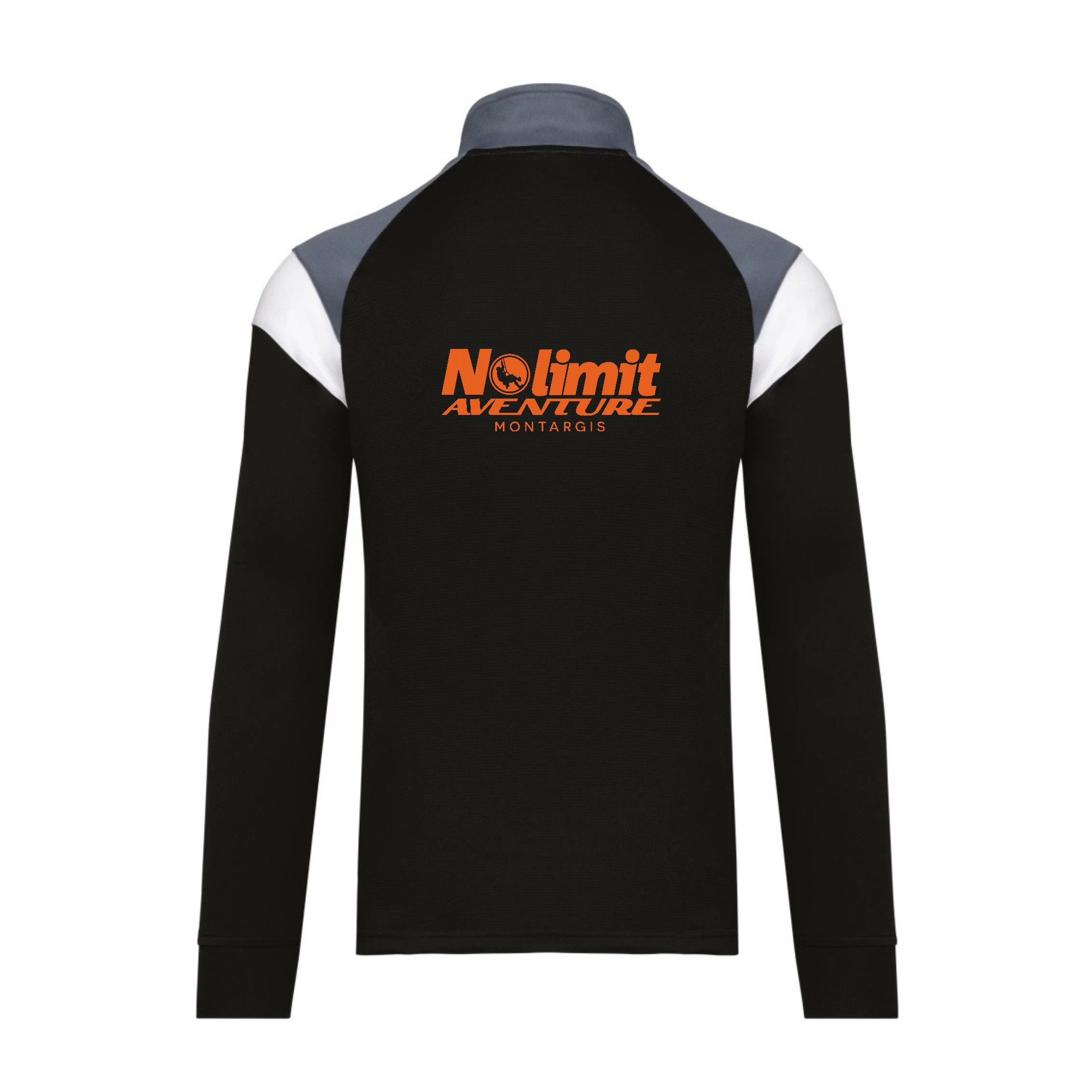 Veste de survêtement zippée (enfant) - Nolimit aventure montargis - Noir - PA391 – Image 2
