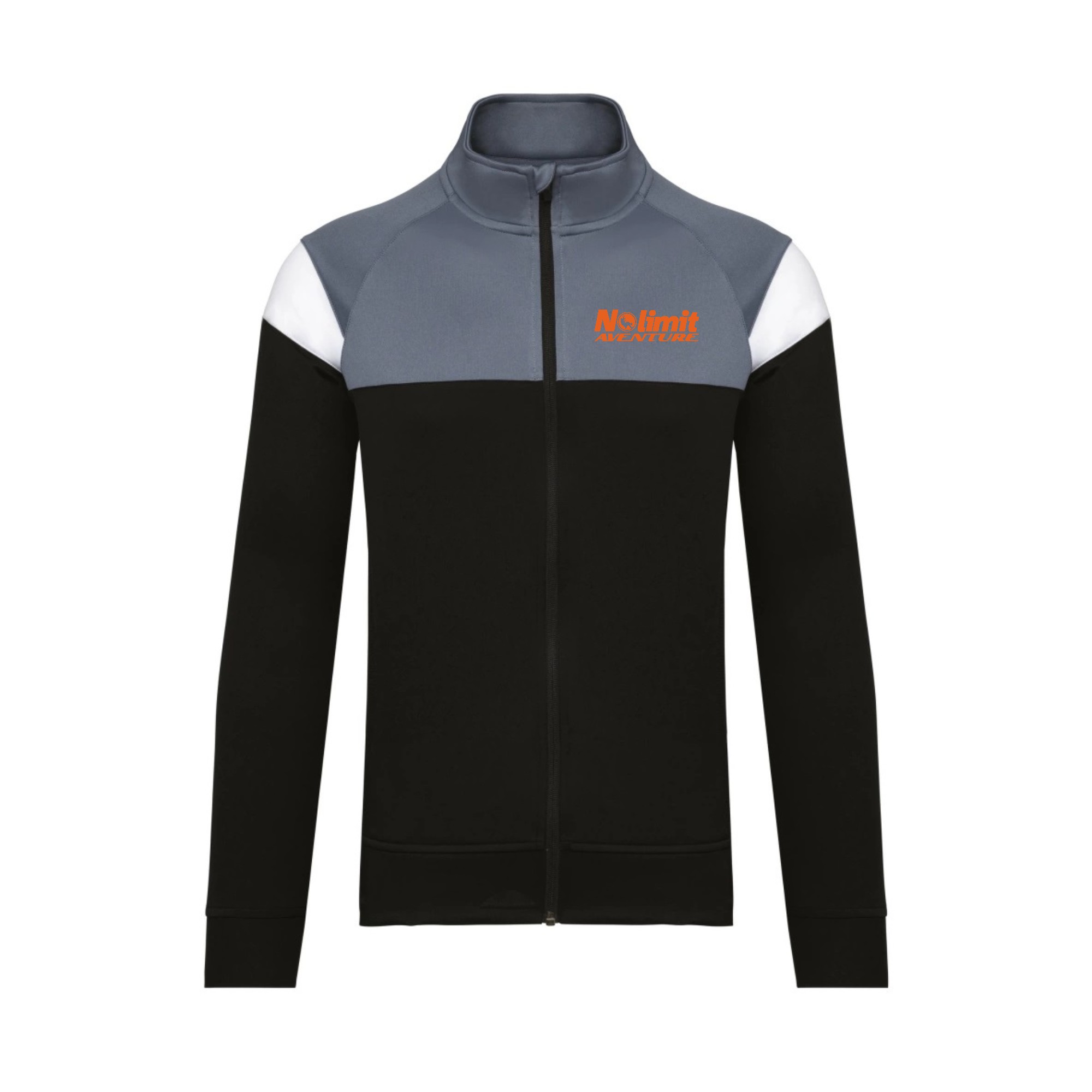Veste de survêtement zippée (enfant) - Nolimit aventure montargis - Noir - PA391