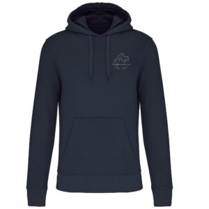 Sweat avec capuche et poche kangourou (enfant) - Ecurie de Festes – Navy - K4029