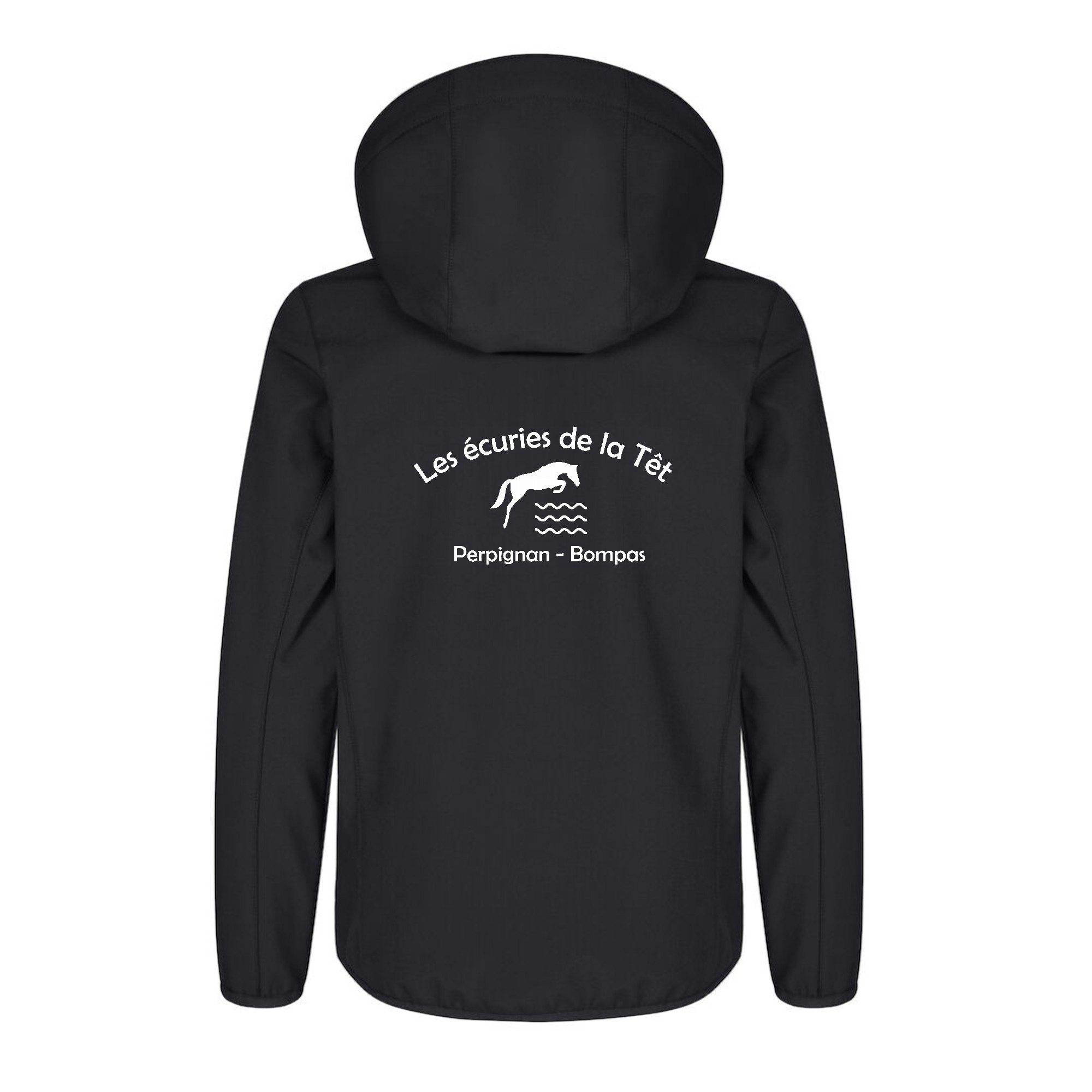 SOFTSHELL "Classic" (enfant) - Association les Cavaliers de la Têt - Noir - 0200909 – Image 3