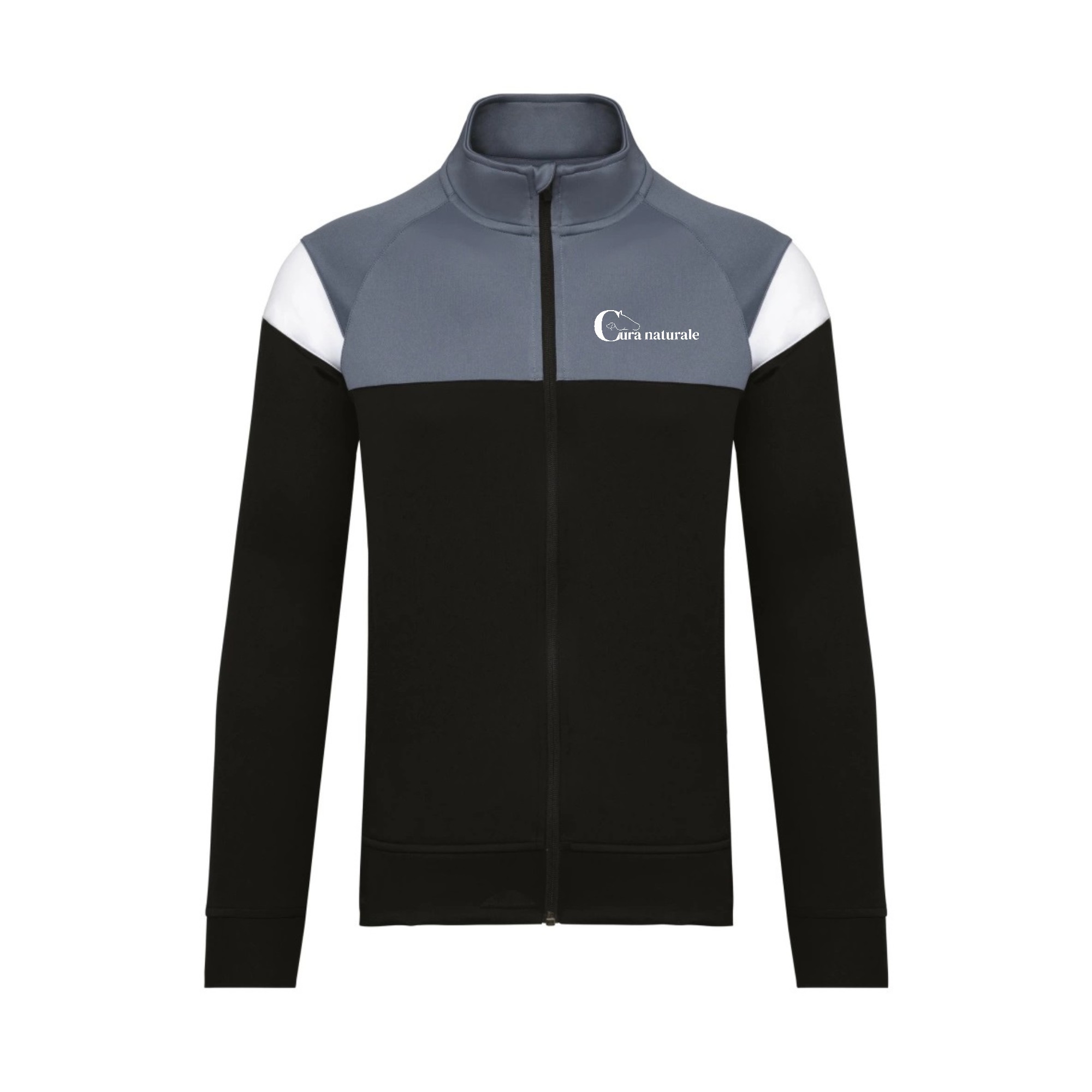 Veste de survêtement zippée (enfant) - BERNARD Lauryne EI - Noir - PA391
