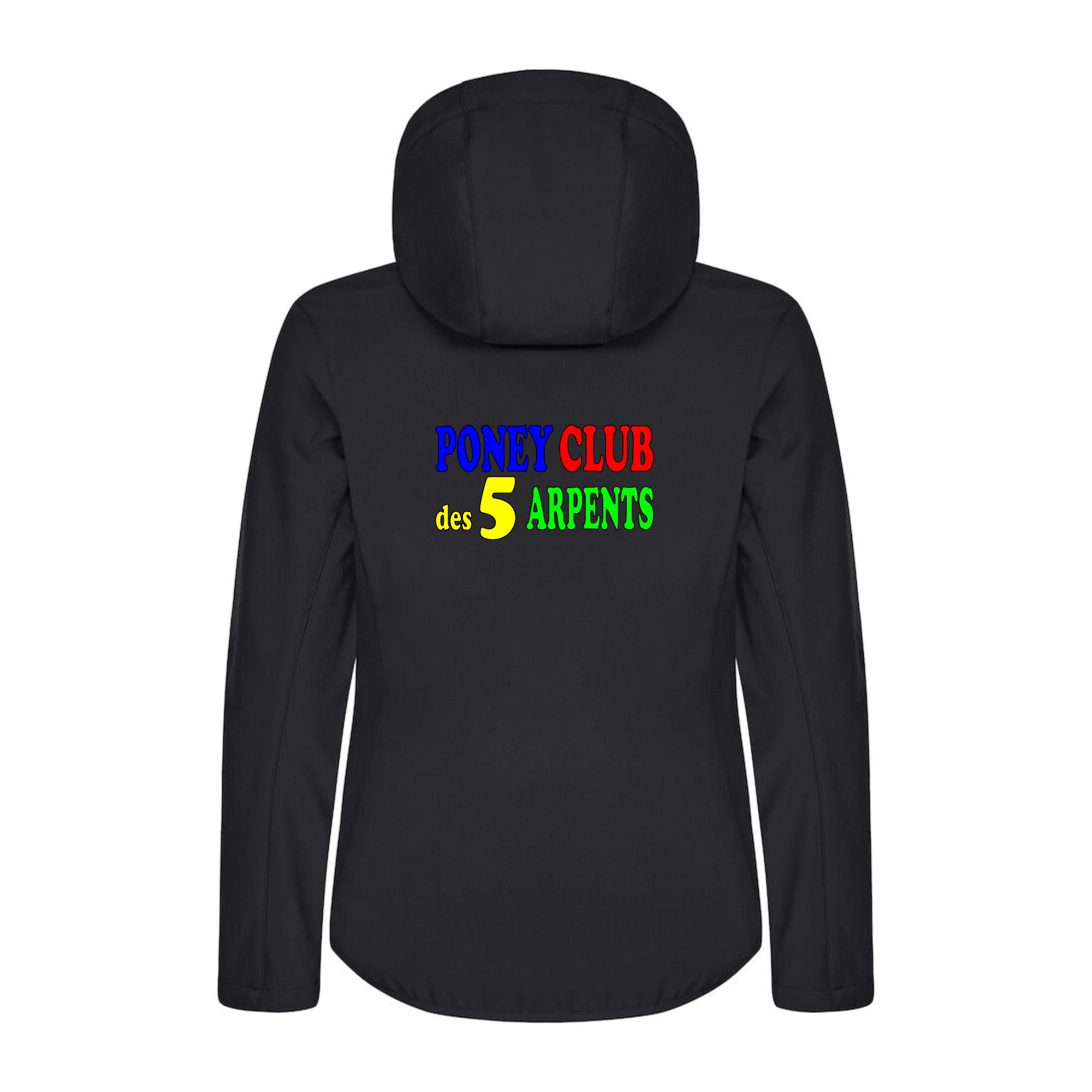 SOFTSHELL "Classic" (femme) - Poney Club des 5 Arpents - Noir - 0200917 – Image 3