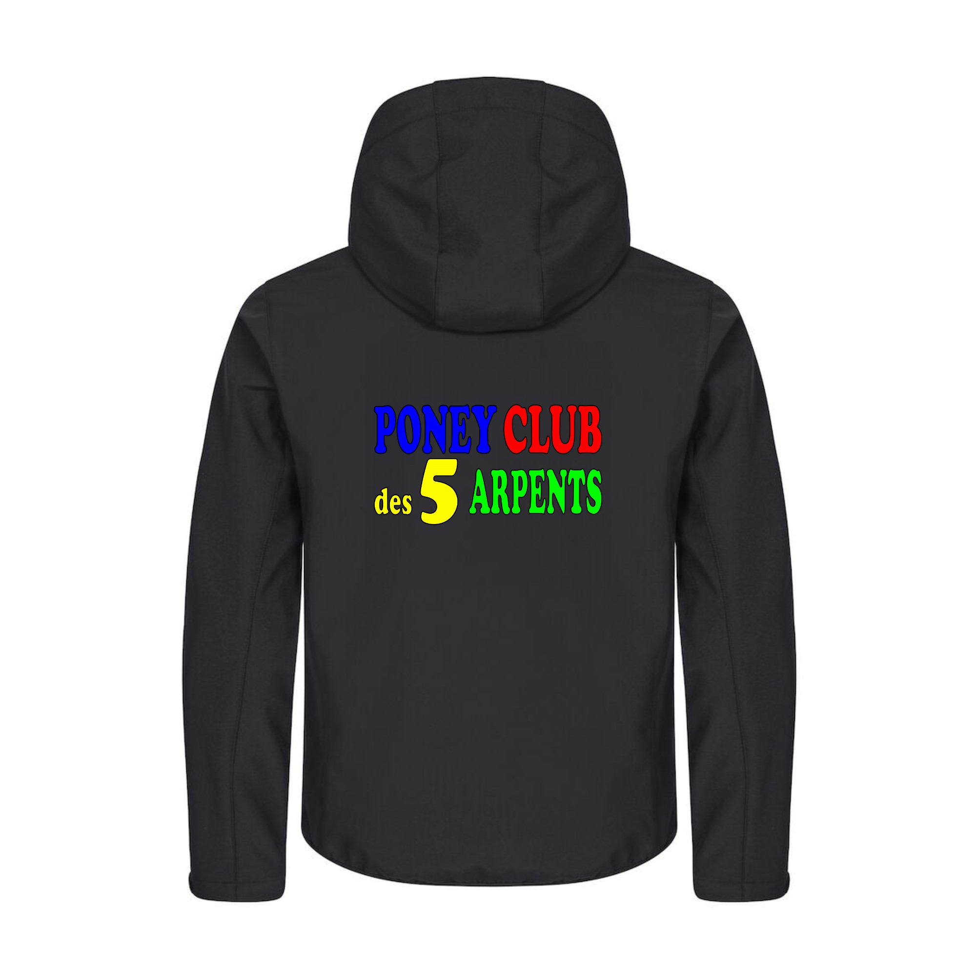 SOFTSHELL "Classic" (homme) - Poney Club des 5 Arpents - Noir - 0200912 – Image 3