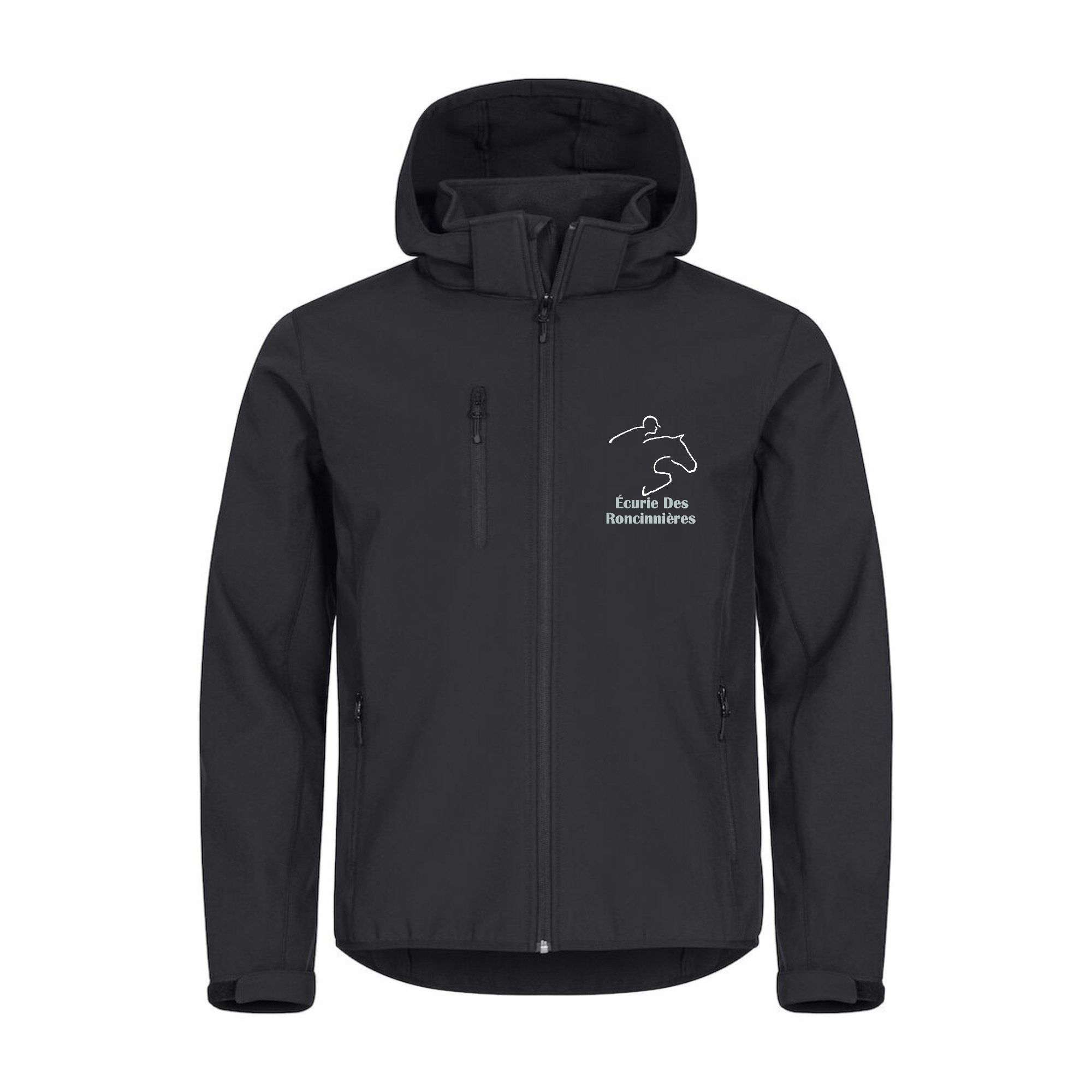 SOFTSHELL "Classic" (homme) - Ecurie Des Roncinnieres - Noir - 0200912