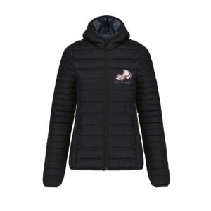 DOUDOUNE AVEC MANCHES ET CAPUCHE (femme) - Vénus et Compagnie - Noir - K6111