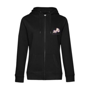 SWEAT ZIPPÉ (femme) - Vénus et Compagnie - Noir - BCW03Q