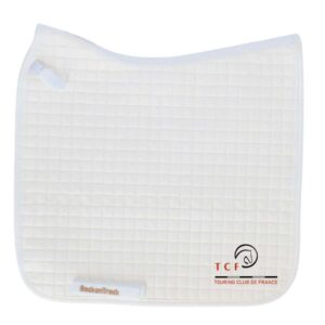 Tapis de selle Back on Track No.1 - Dressage - Centre Hippique du Touring Club de France - Blanc -  B21370