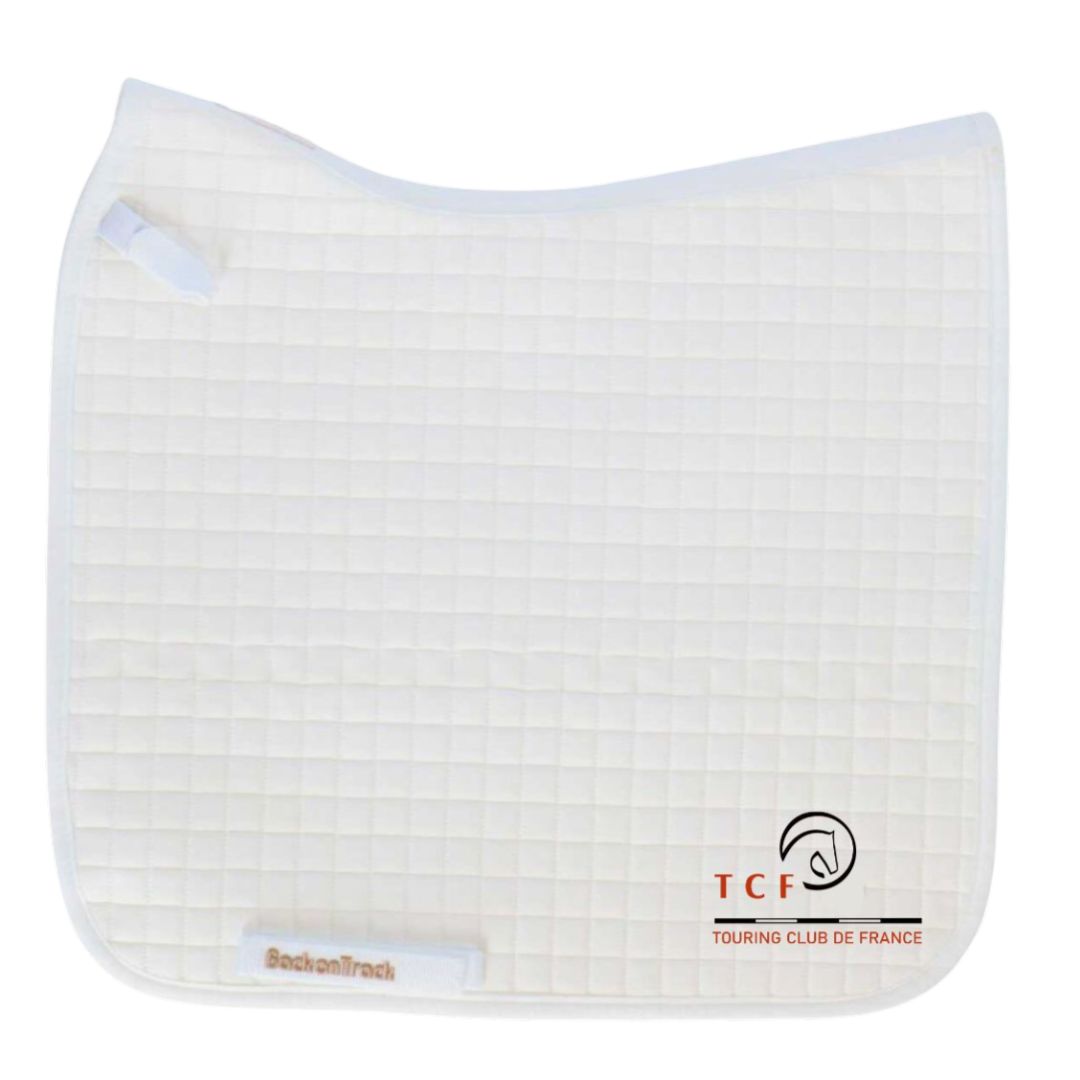 Tapis de selle Back on Track No.1 - Dressage - Centre Hippique du Touring Club de France - Blanc - B21370