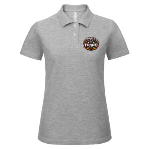 POLO (femme) - DARTS TENDU CLUB - Gris chiné - BCI1F