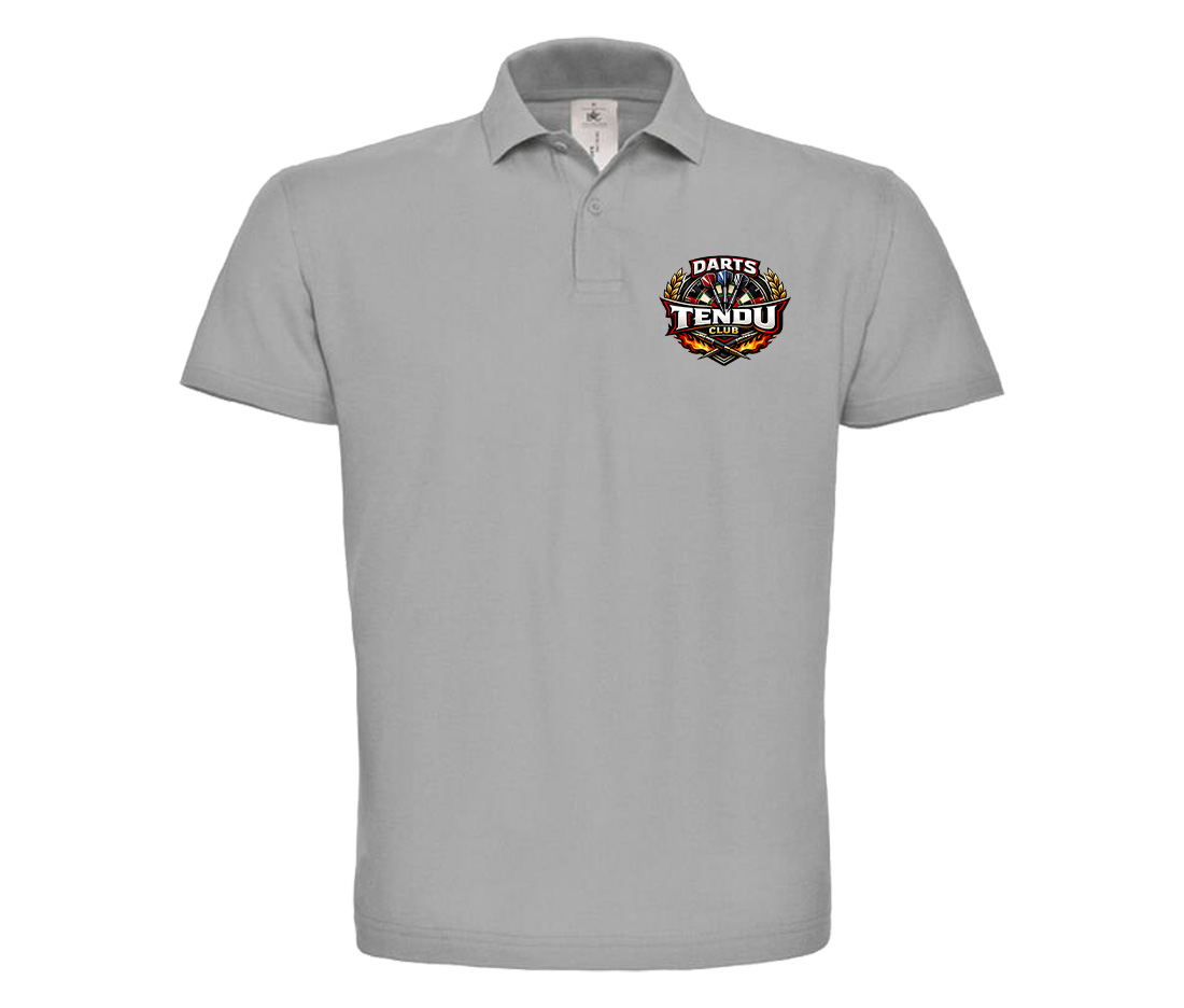 POLO (enfant) - DARTS TENDU CLUB - Gris chiné - BCK424
