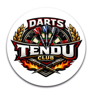 STICKER ROND - DARTS TENDU CLUB - STI001