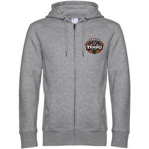 SWEAT ZIPPÉ (enfant) - DARTS TENDU CLUB - Gris chiné - K455