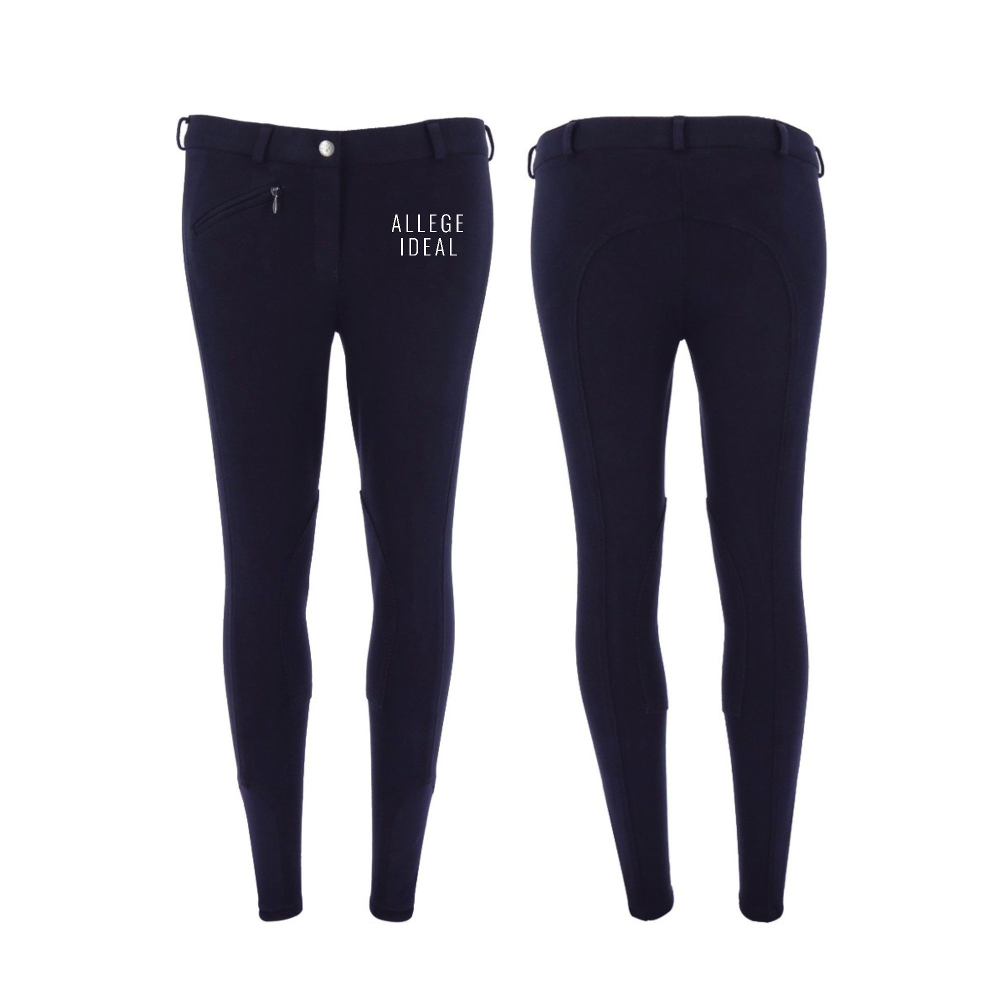 Pantalon d'équitation RIDING WORLD (enfant) - Allege Ideal - Navy - 989400