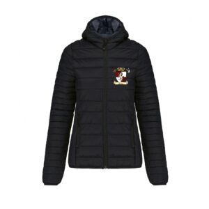 DOUDOUNE AVEC MANCHES ET CAPUCHE (femme) - Association Séléné - Noir - K6111