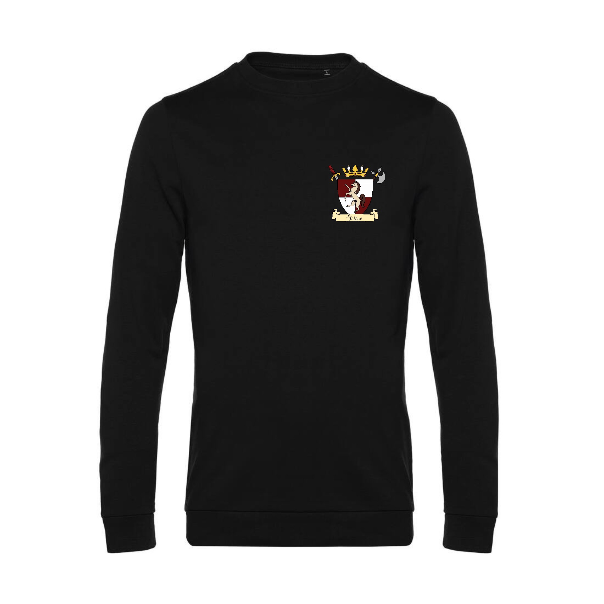 SWEAT COL ROND (enfant) - Association Séléné - Noir - ID332K