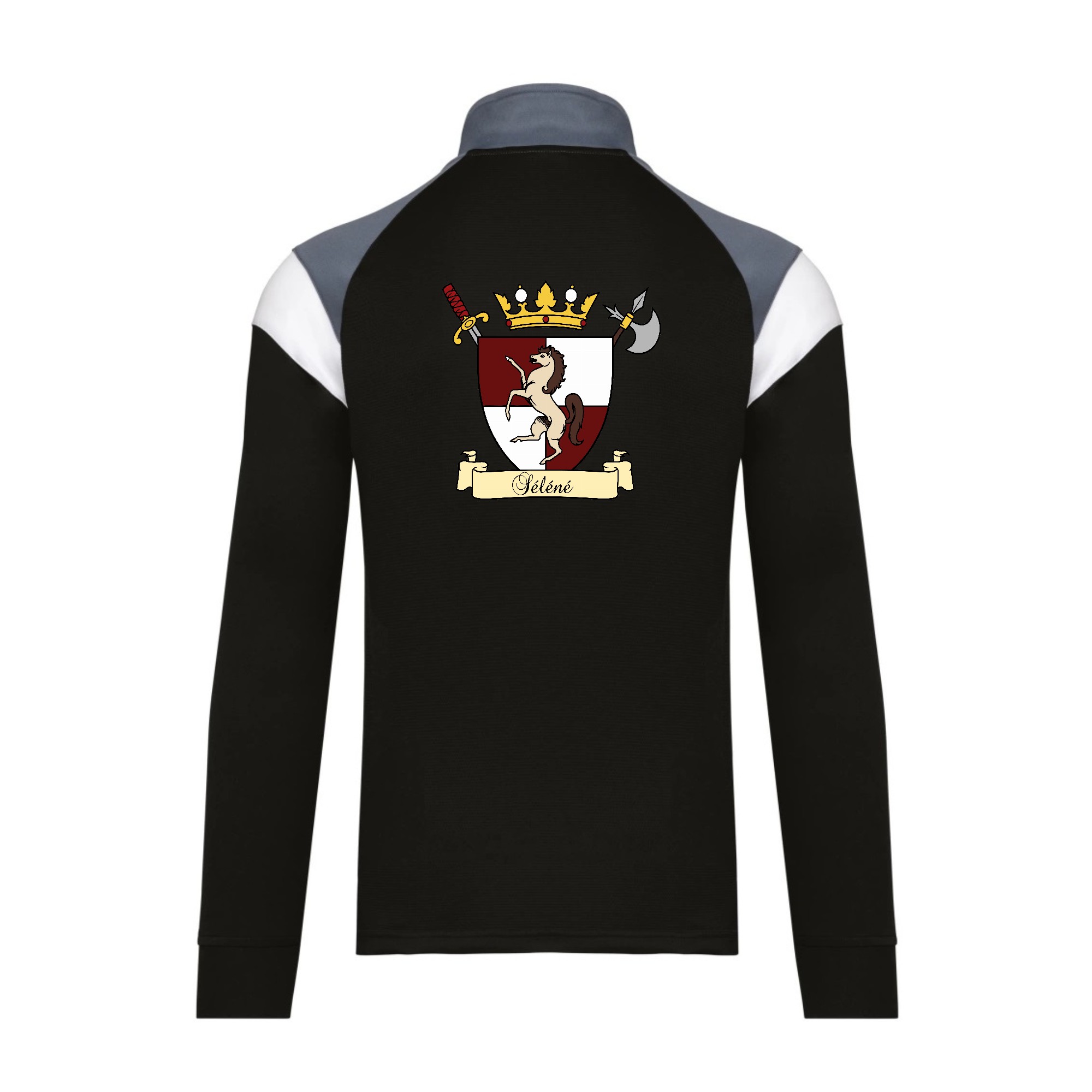 Veste de survêtement zippée (enfant) - Association Séléné - Noir - PA391 – Image 2