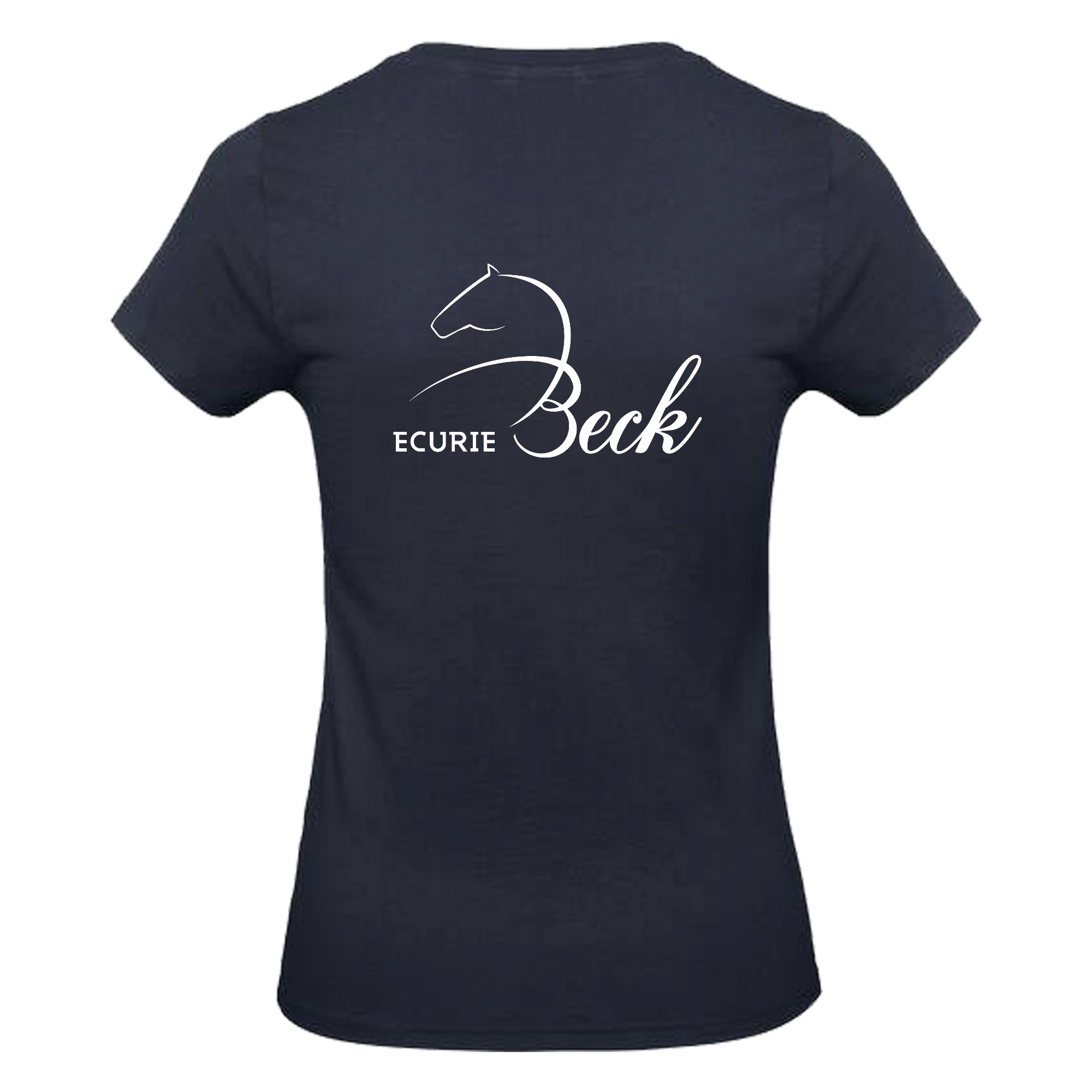 T-SHIRT (femme) - ecurie beck - Navy - BC04T – Image 3