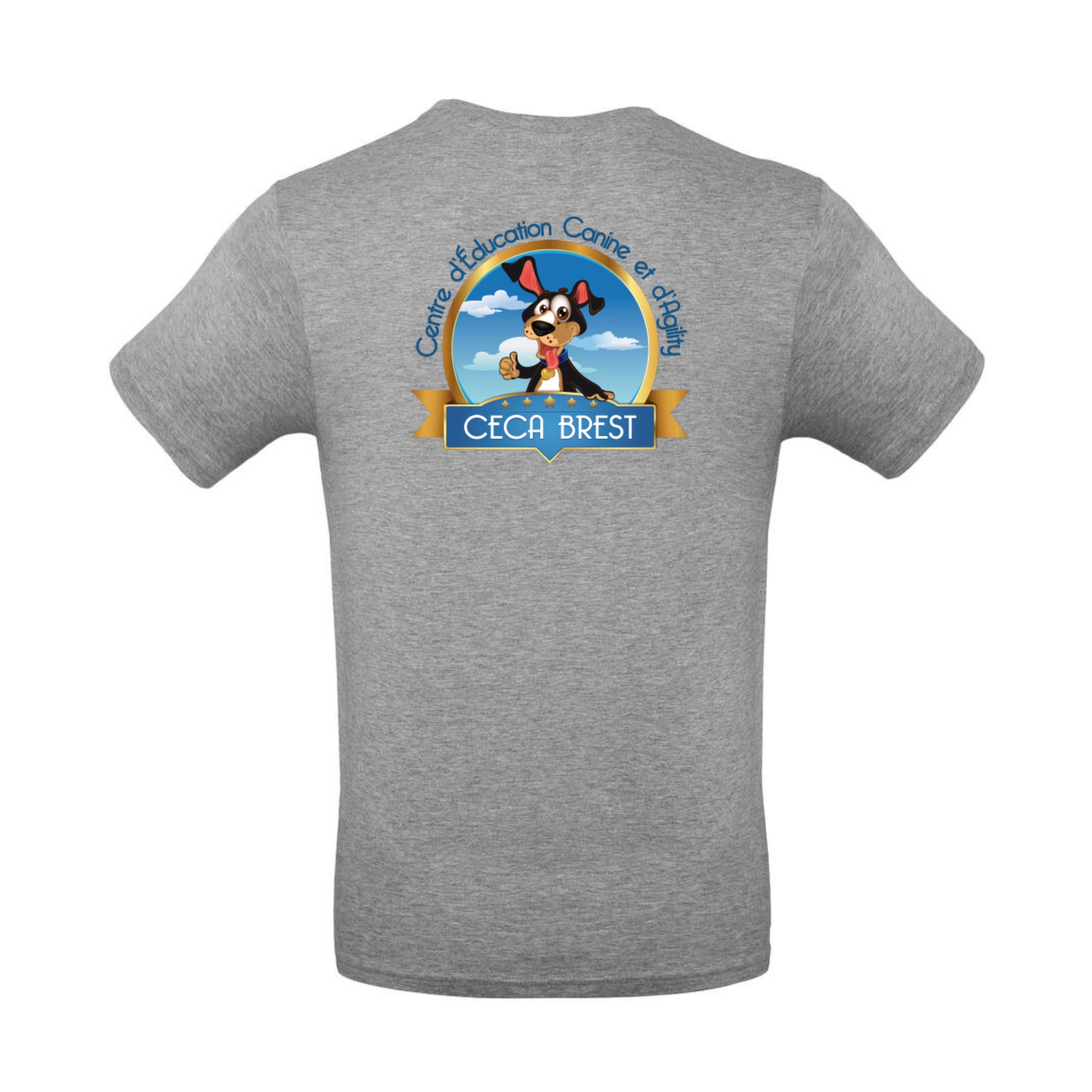 T-SHIRT (homme) - CECA Brest - Gris chiné - BC03T – Image 3