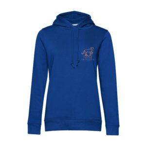 SWEAT A CAPUCHE (femme) – Cilougreys - Bleu roi - BCW34B