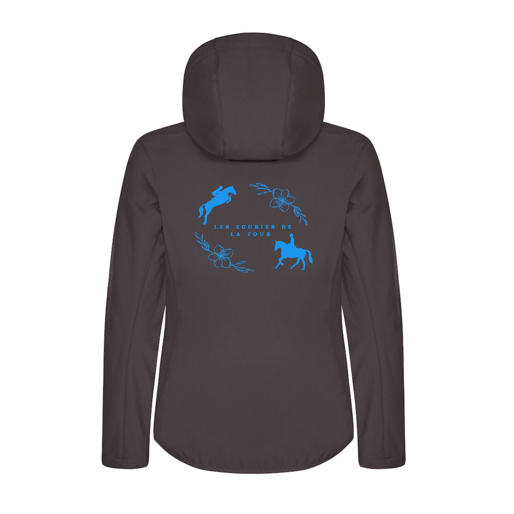 SOFTSHELL "Classic" (femme) - Les écuries de la Tour - Gris Anthracite - 0200917 – Image 3