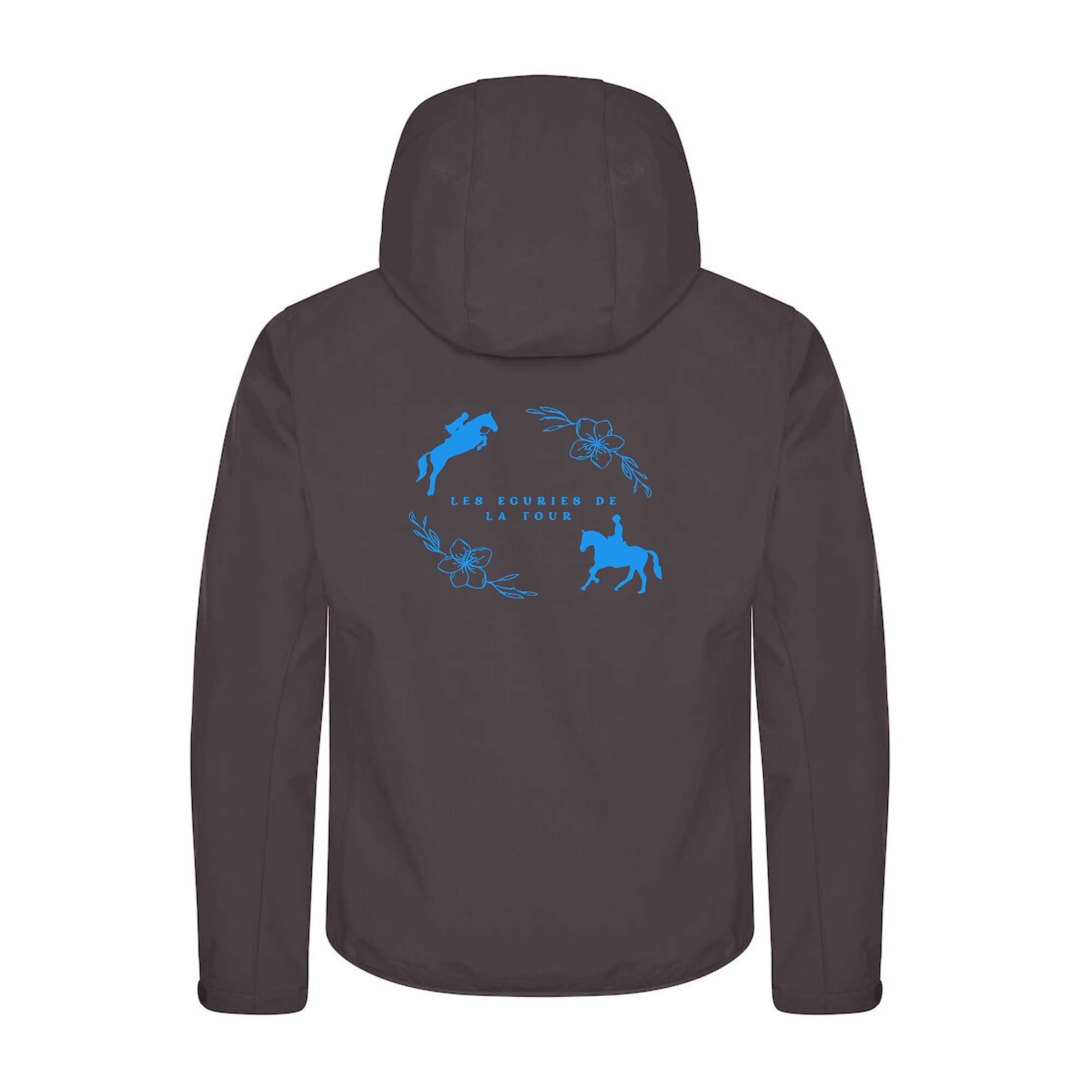 SOFTSHELL "Classic" (homme) - Les écuries de la Tour - Gris Anthracite - 0200912 – Image 3
