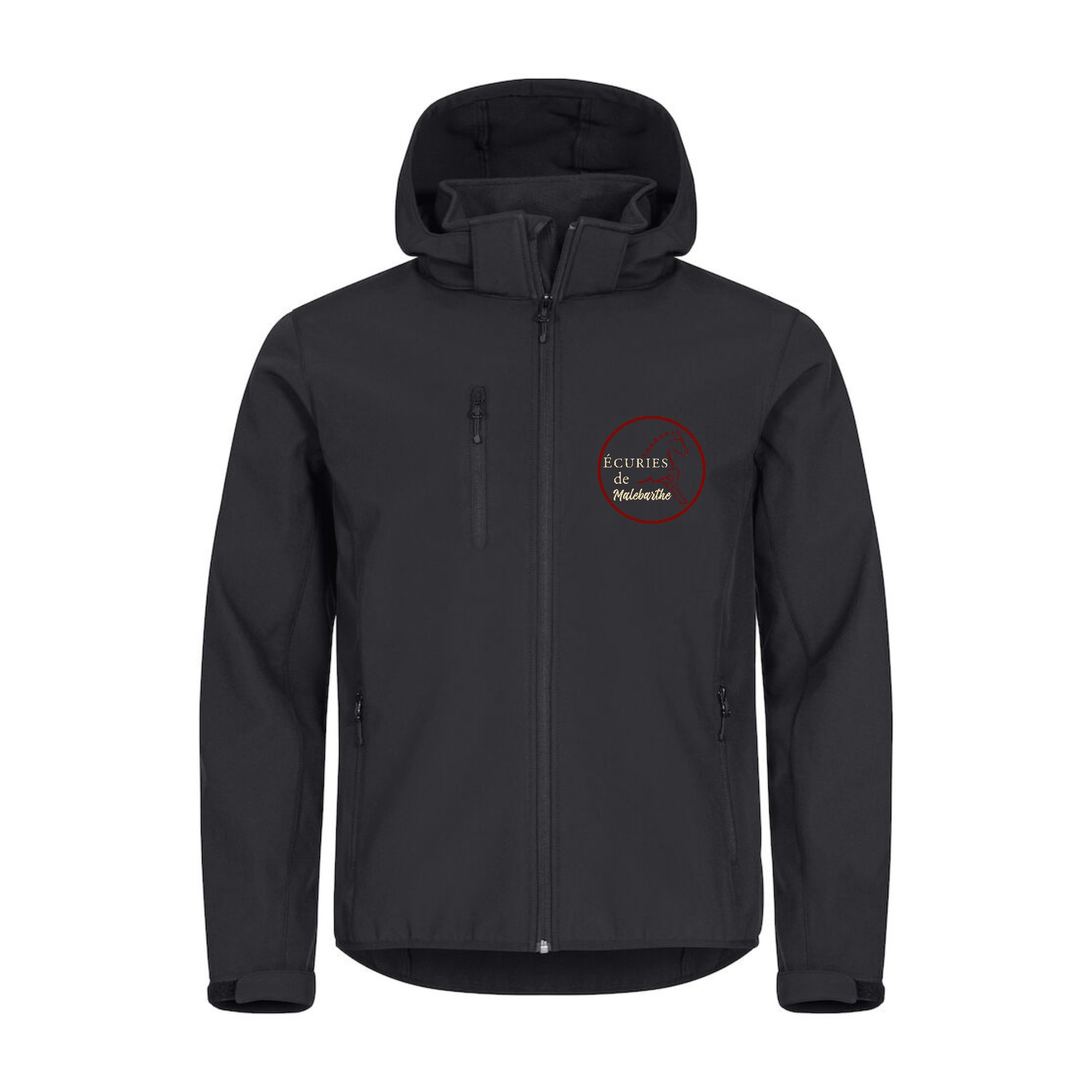 SOFTSHELL "Classic" (homme) - Écuries de Malebarthe - Noir - 0200912