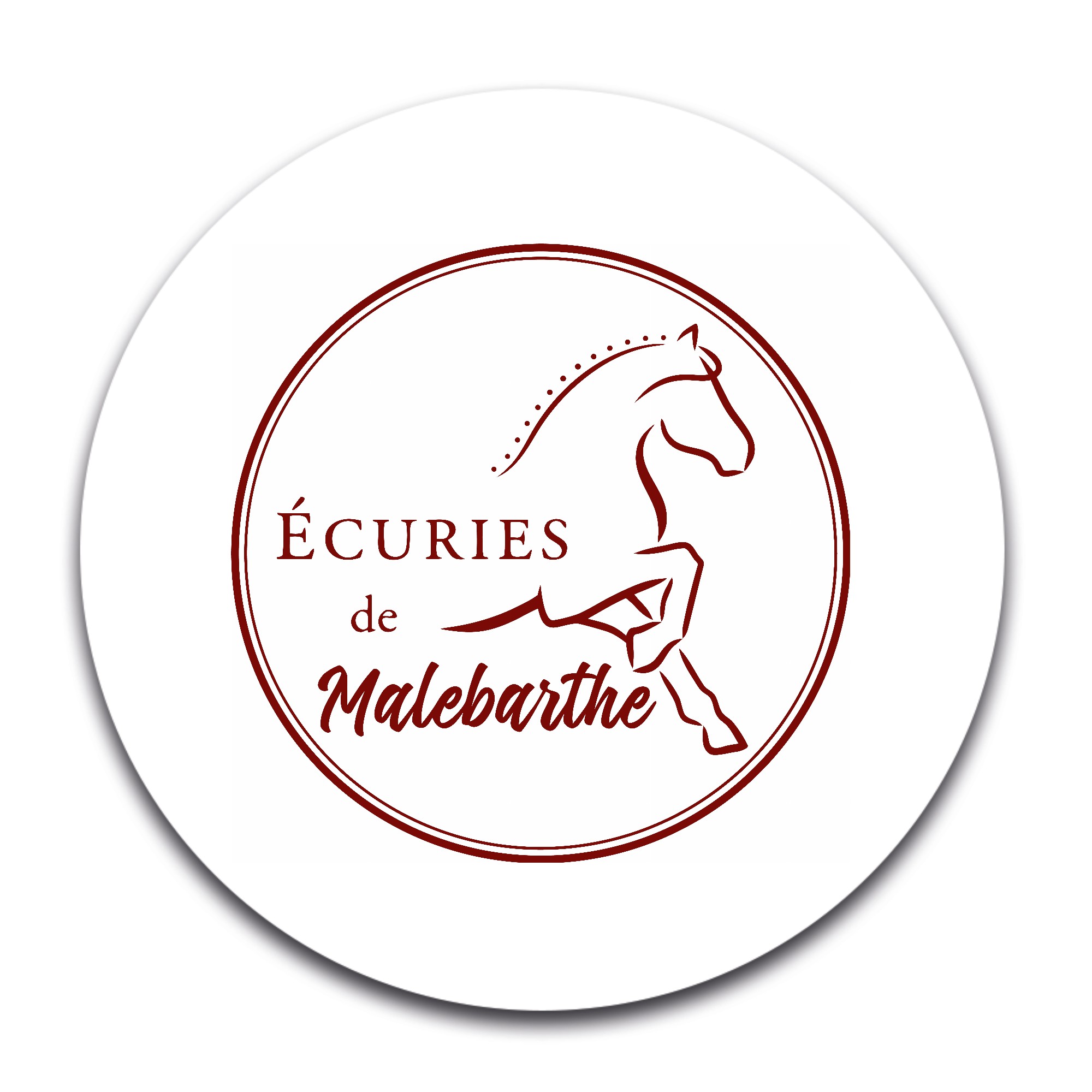 STICKER ROND – Écuries de Malebarthe – STI001