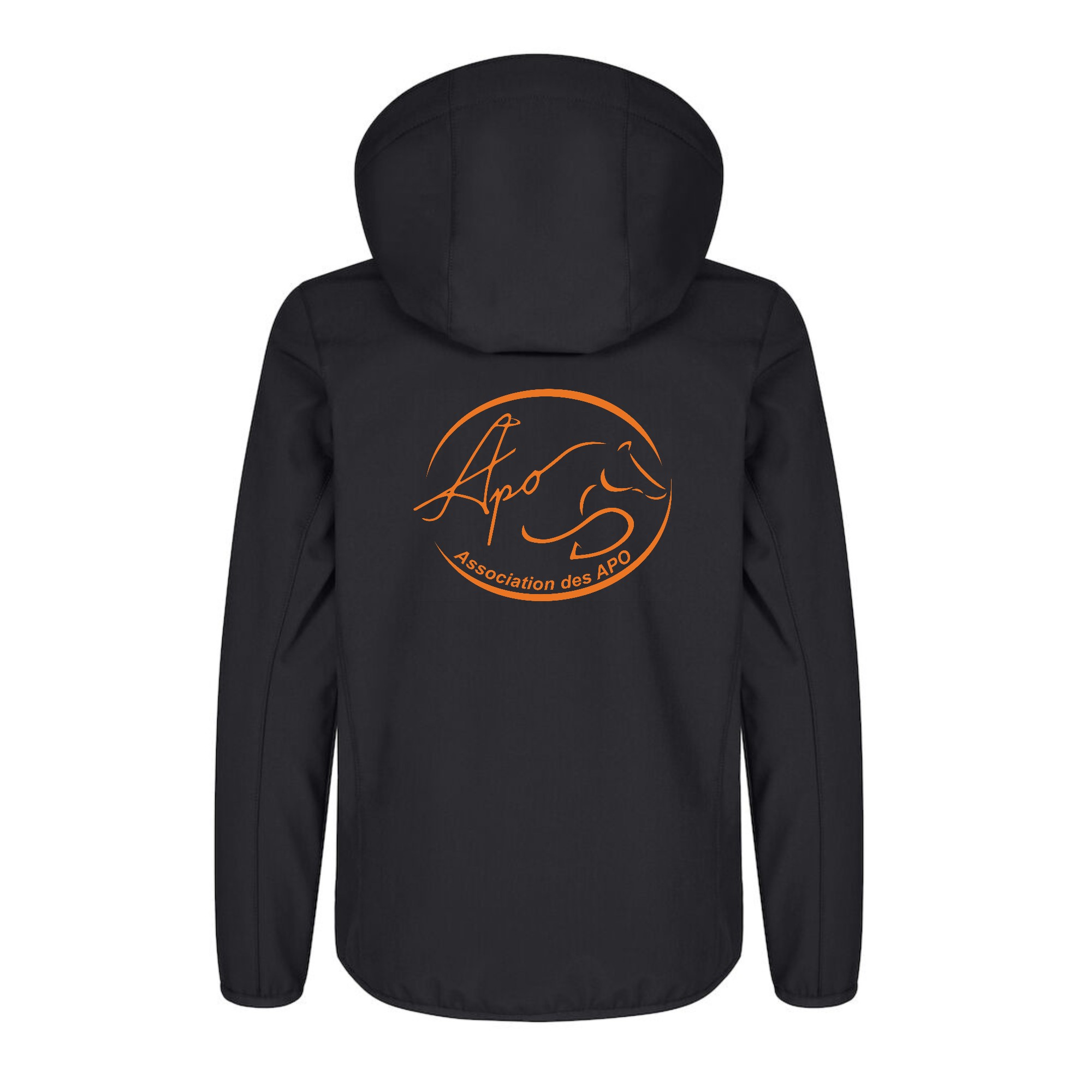 SOFTSHELL "Classic" (enfant) - Association des APO - Noir - 0200909 – Image 3