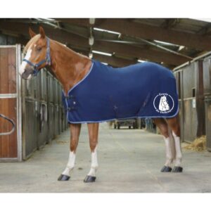 Chemise polaire Riding World (avec attaches) - Ecurie du Deffend - Marine/Bleu Ciel - 400637