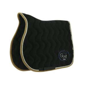 Tapis de selle EQUITHÈME "Polyfun" - Ecurie GM - Garance Mahé - Noir - 20444