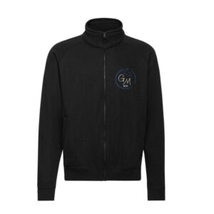 SWEAT ZIPPE SANS CAPUCHE (femme) - Ecurie GM - Garance Mahé - Noir - 021039