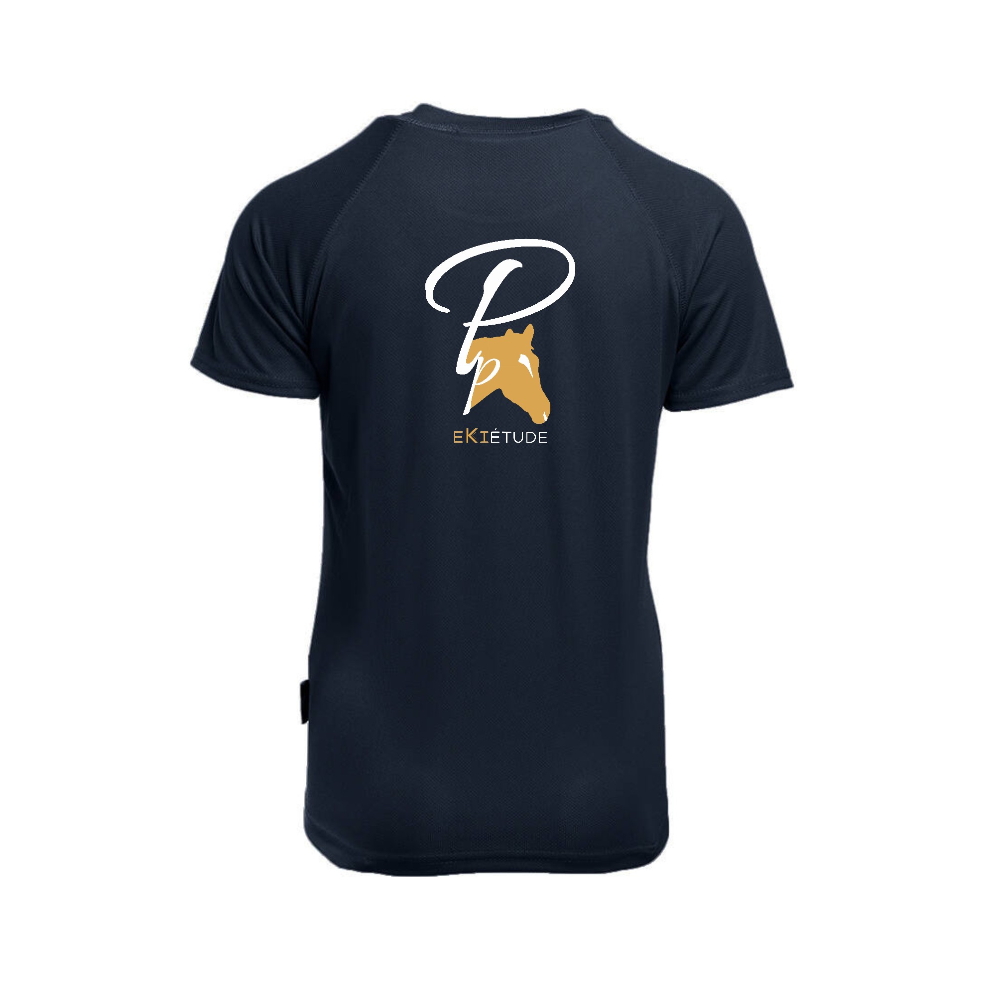 T-Shirt respirant (femme) - Ekiétude - Navy - IB301 – Image 3