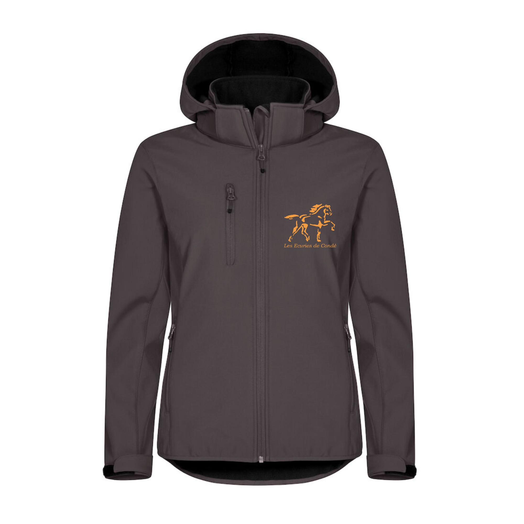 SOFTSHELL "Classic" (femme) - Les Ecuries de Condé - Gris Anthracite - 0200917