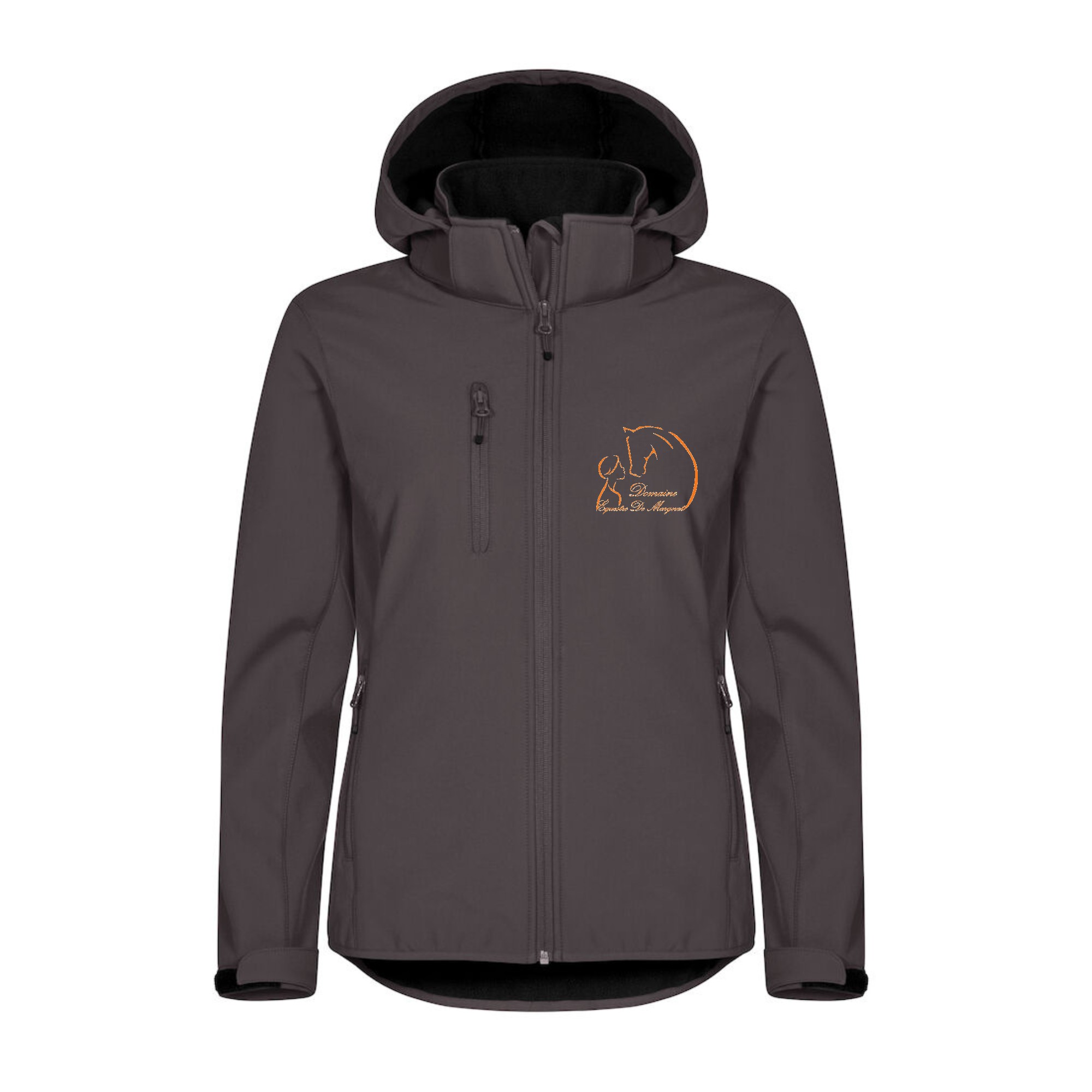 SOFTSHELL "Classic" (femme) – Domaine Equestre de Margnat - Gris Anthracite - 0200917