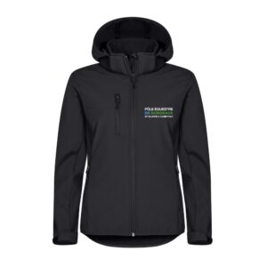 SOFTSHELL "Classic" (femme) - Pole equestre de bordeaux st sulpice - Noir - 0200917