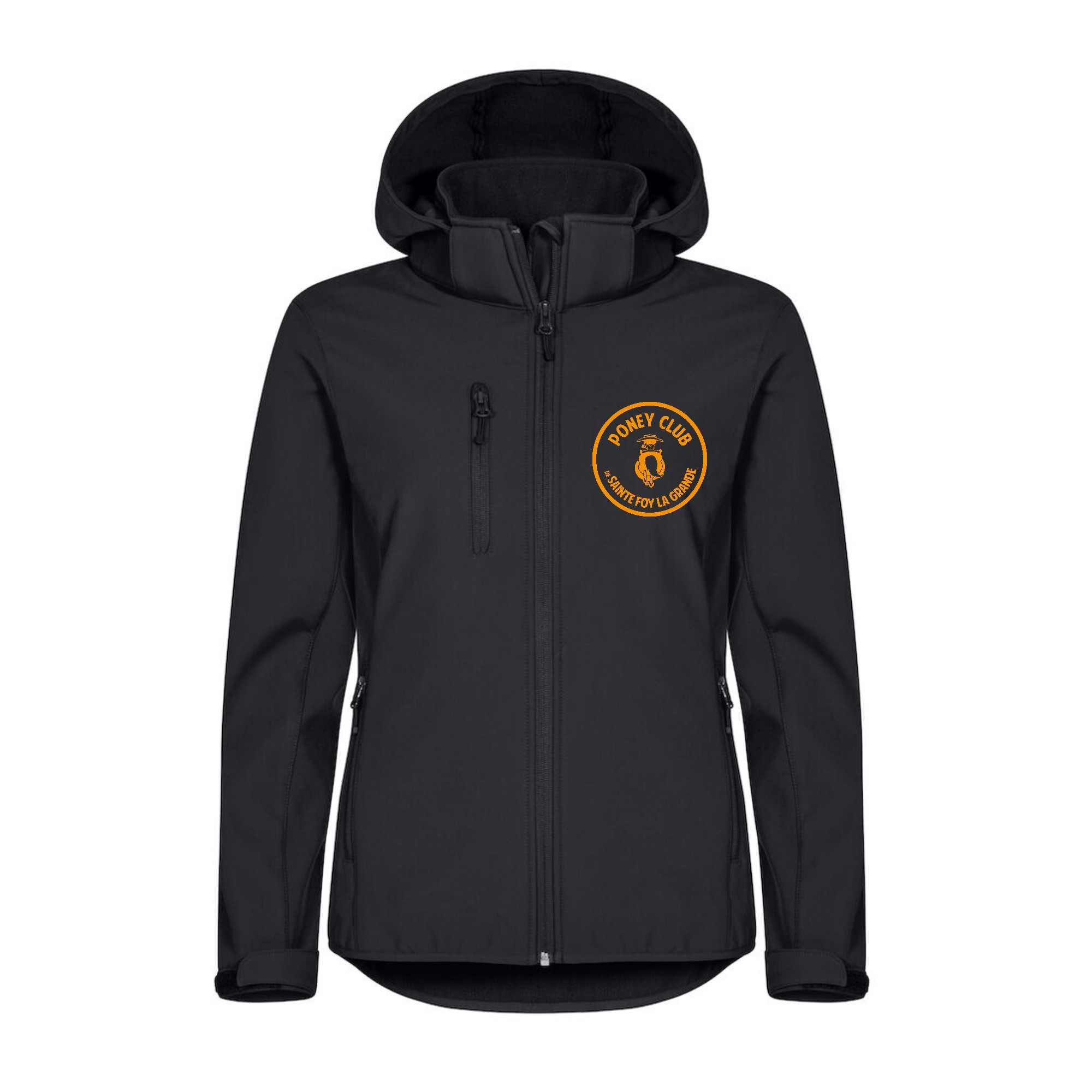 SOFTSHELL "Classic" (femme) - Poney club de Sainte Foy la Grande - Noir - 0200917