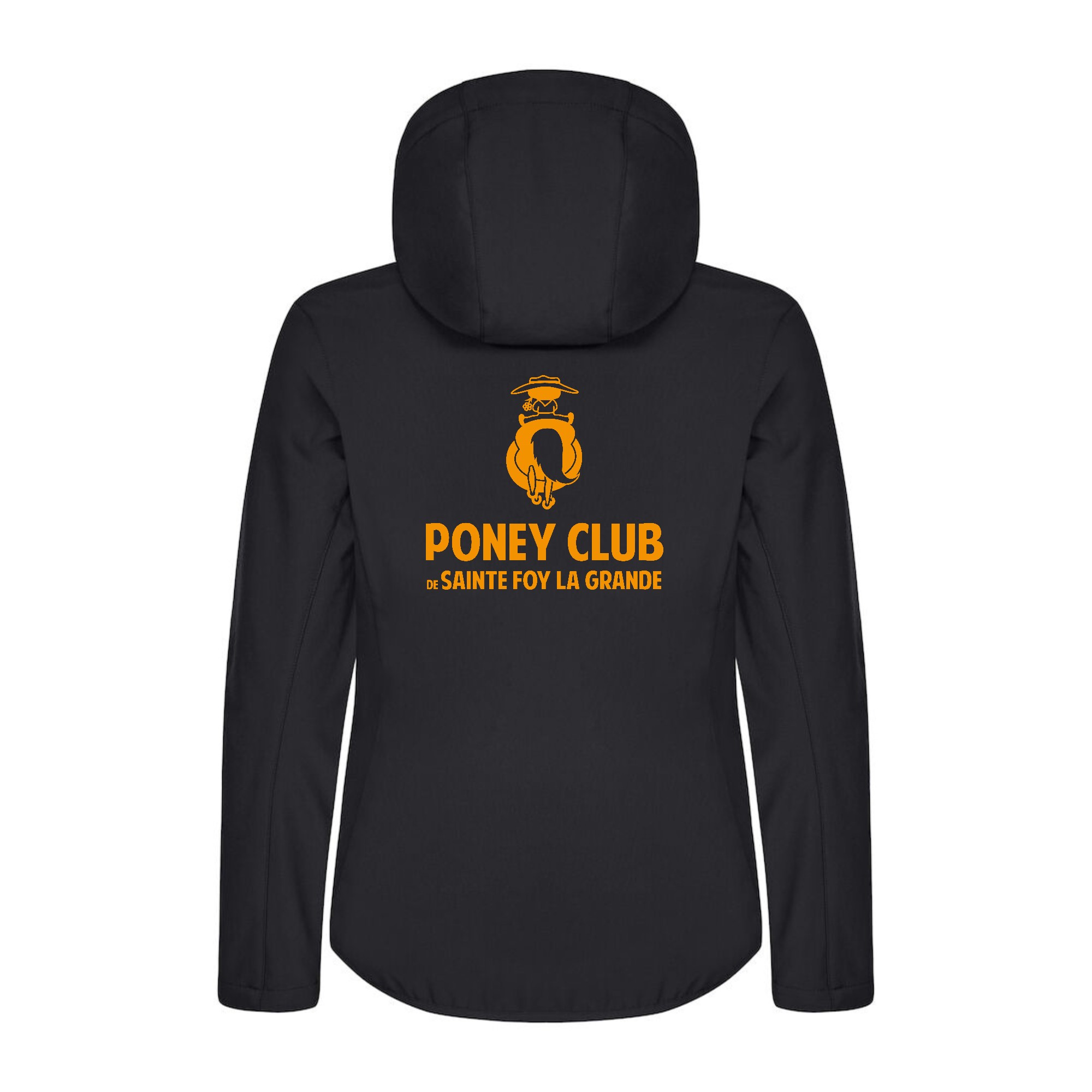 SOFTSHELL "Classic" (femme) - Poney club de Sainte Foy la Grande - Noir - 0200917 – Image 3