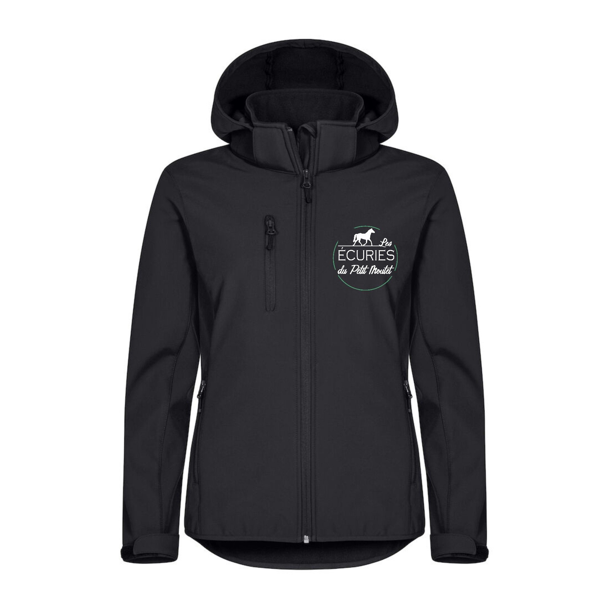 SOFTSHELL "Classic" (femme) - Les Ecuries du Petit Moutet - Noir - 0200917