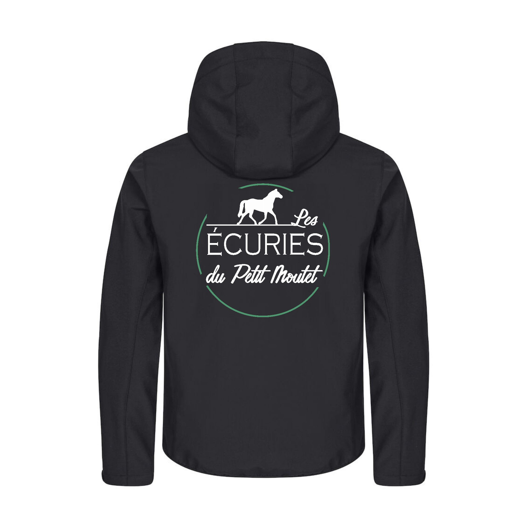 SOFTSHELL "Classic" (homme) - Les Ecuries du Petit Moutet - Noir - 0200912 – Image 3