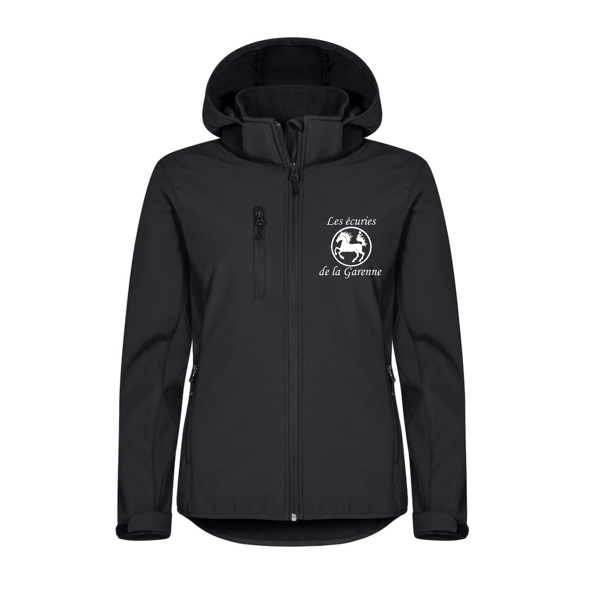 SOFTSHELL "Classic" (femme) - LES ECURIES DE LA GARENNE - Noir - 0200917
