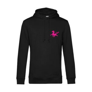 SWEAT A CAPUCHE (homme) - Le Cheval Bavard - Noir - BCU33B