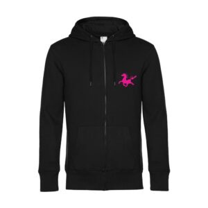 SWEAT ZIPPÉ (Homme) - Le Cheval Bavard - Noir - BCU03K