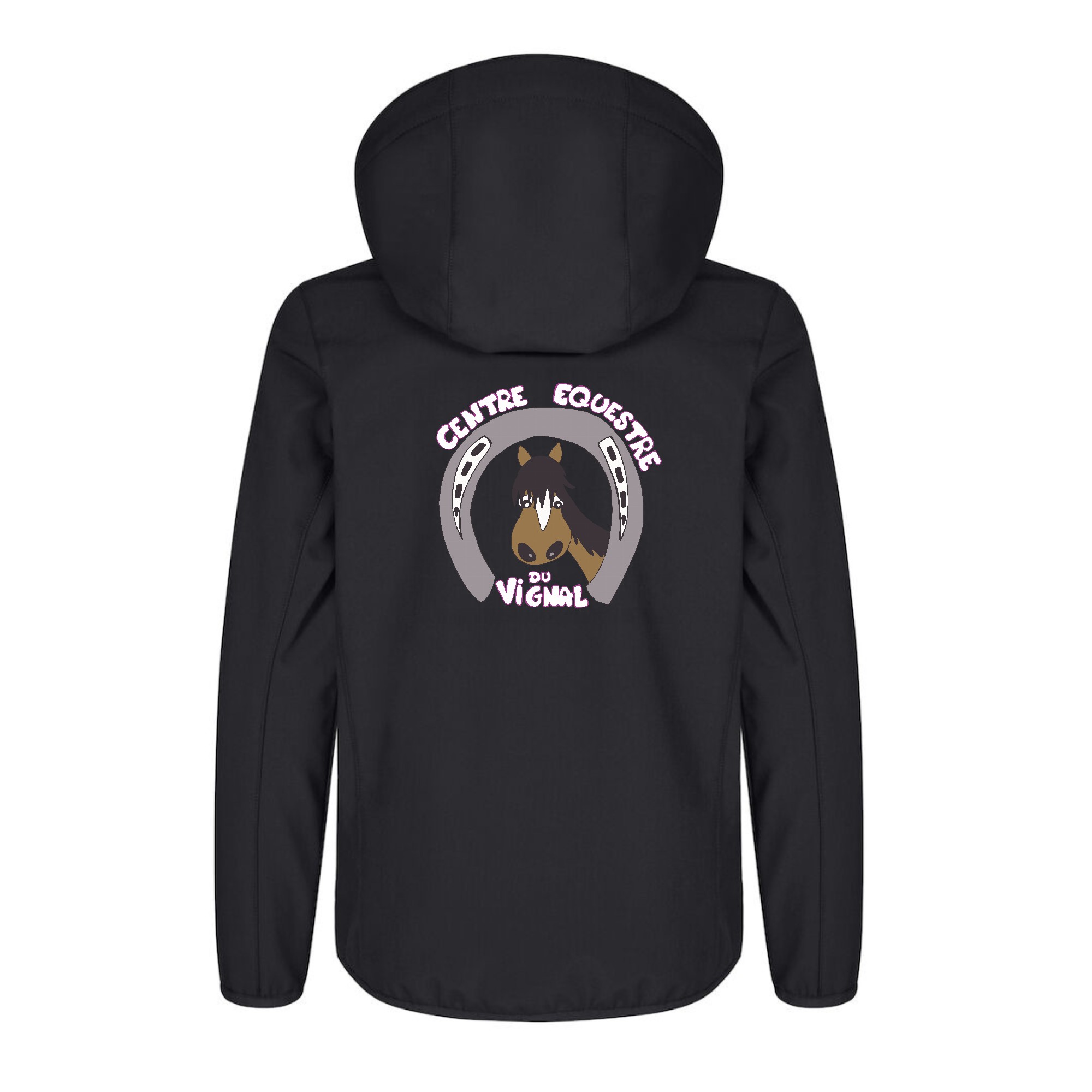 SOFTSHELL "Classic" (enfant) - Centre Equestre du Vignal - Noir - 0200909 – Image 3