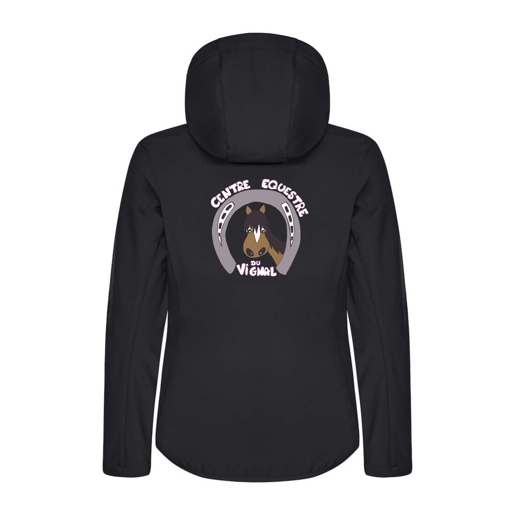 SOFTSHELL "Classic" (femme) - Centre Equestre du Vignal - Noir - 0200917 – Image 3