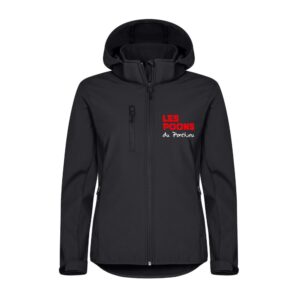 SOFTSHELL "Classic" (femme) - Poney club les poon’s – Noir - 0200917