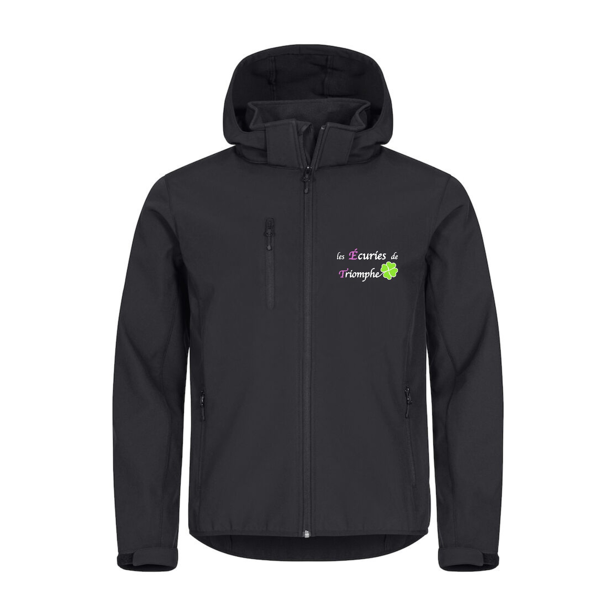 SOFTSHELL "Classic" (homme) - Les écuries de Triomphe (13) - Noir - 0200912