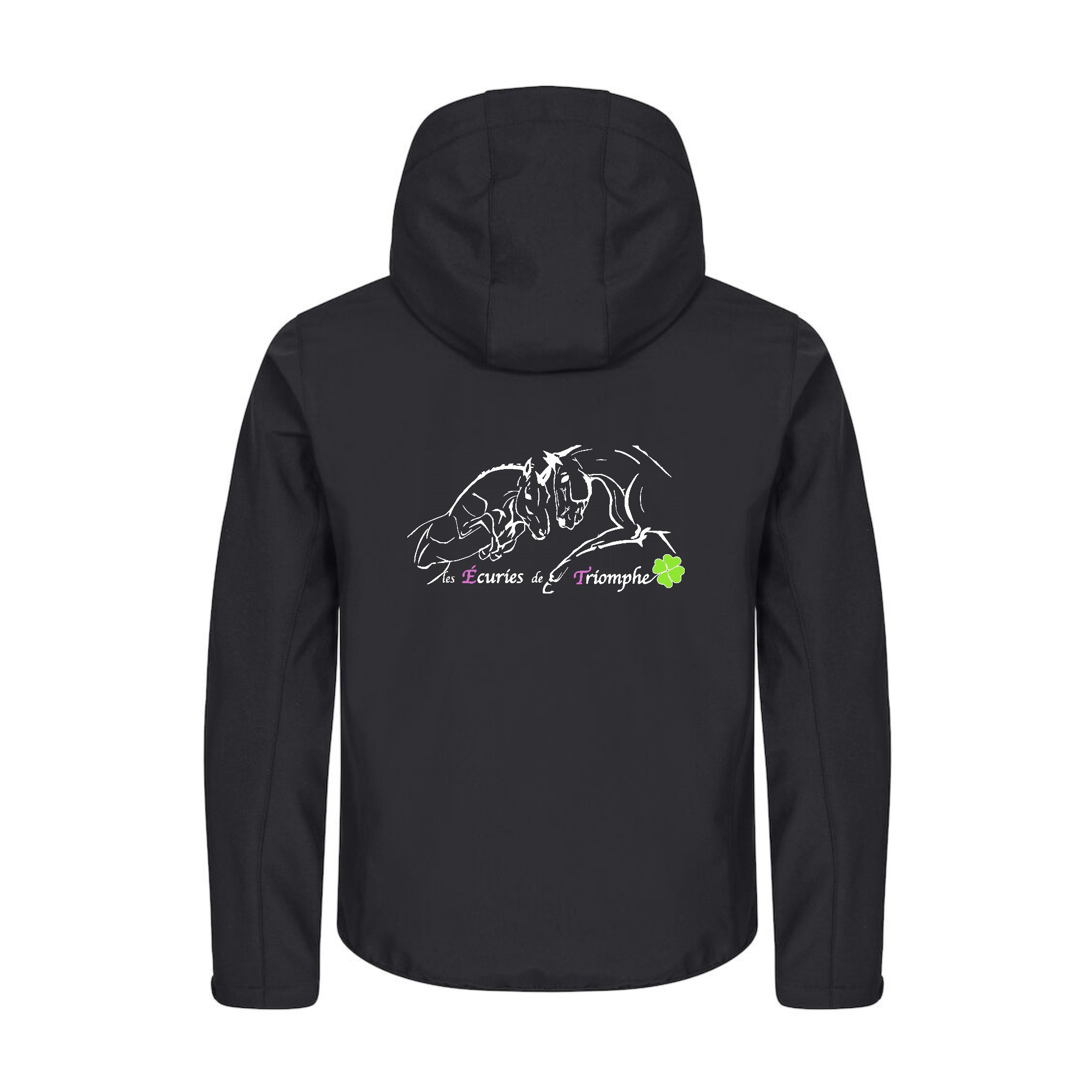 SOFTSHELL "Classic" (homme) - Les écuries de Triomphe (13) - Noir - 0200912 – Image 3
