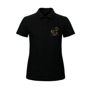 POLO (femme) - Ecurie de la brosse - Noir - BCI1F